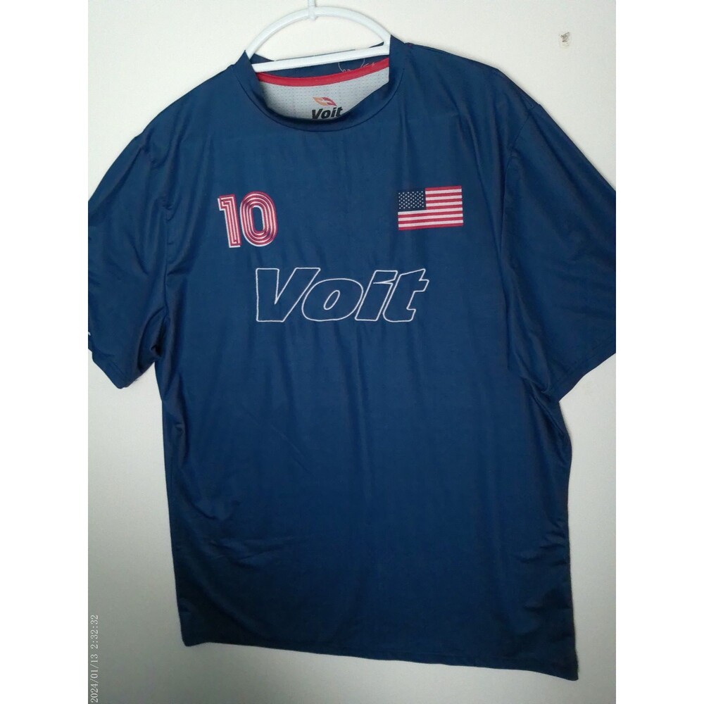 USA Soccer Jersey Blue Large VOIT Number 10